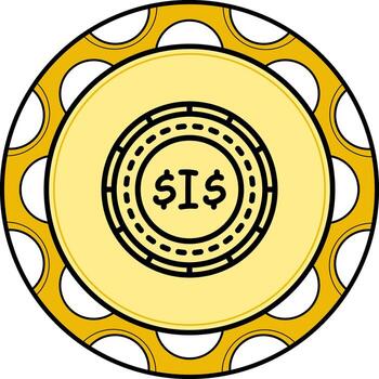 Solomon Islands Coin Modern UI Graphic Feature vector