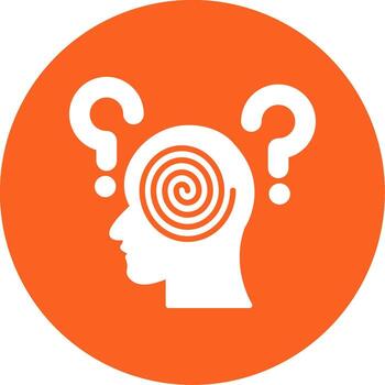 Visual Hallucination Episode Glyph Multi Color Circle vector