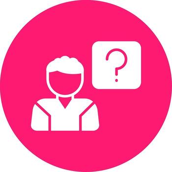 proyecto tarea dificultades glifo multi color circulo vector