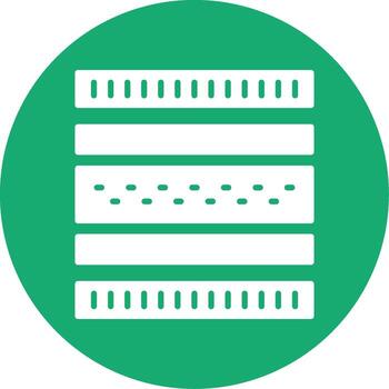 Protective Mattress Layer Glyph Multi Color Circle vector