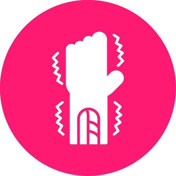 Muscle Tissue Structure Glyph Multi Color Circle vector