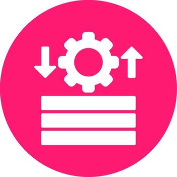 Swap and Reuse Glyph Multi Color Circle vector