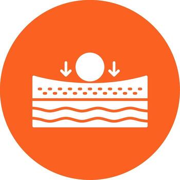 Elastic Flexible Support Glyph Multi Color Circle vector