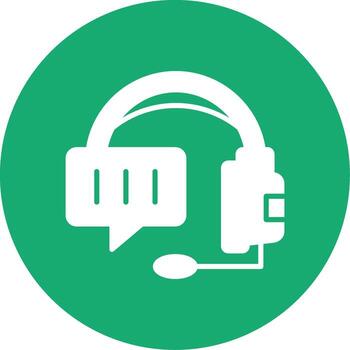 operando sistema función glifo multi color circulo vector