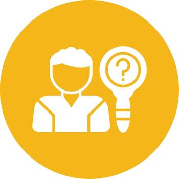 repetido tarea dificultades glifo multi color circulo vector