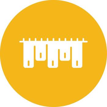 intestinal epitelio capa glifo multi color circulo vector