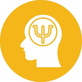 Psychological Theory Model Glyph Multi Color Circle vector