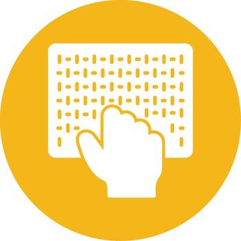 Surface Texture Feel Symbol Glyph Multi Color Circle vector