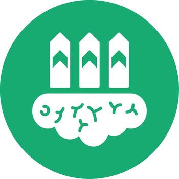 Personal Core Value Glyph Multi Color Circle vector