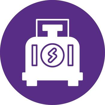 Rotating Flywheel Mechanism Glyph Multi Color Circle vector