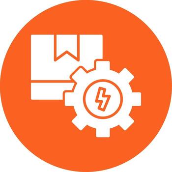 Renewable Energy Source Glyph Multi Color Circle vector