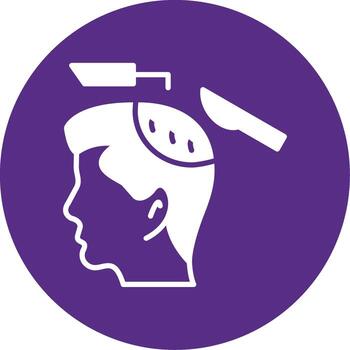 quirúrgico operación procedimiento glifo multi color circulo vector