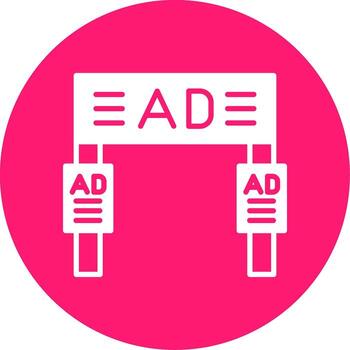 Event Welcome Gate Glyph Multi Color Circle vector