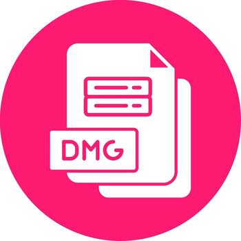 Mac DMG File Glyph Multi Color Circle vector