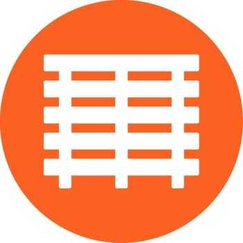 Heavy Duty Pallet Stack Glyph Multi Color Circle vector