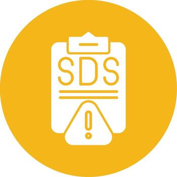 la seguridad datos sábana icono glifo multi color circulo vector