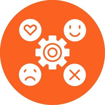 Technical Specification Checklist Icon Glyph Multi Color Circle vector