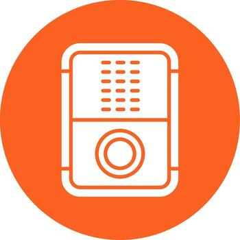 Emergency Call Service Glyph Multi Color Circle vector