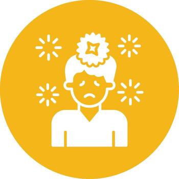 Explosion Blast Effect Glyph Multi Color Circle vector