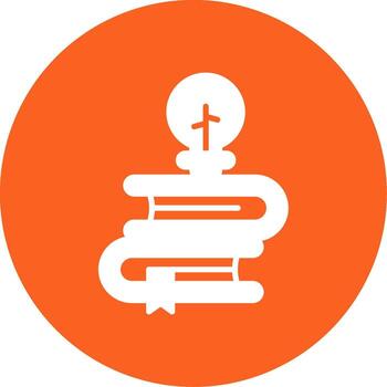 conocimiento base artículos glifo multi color circulo vector