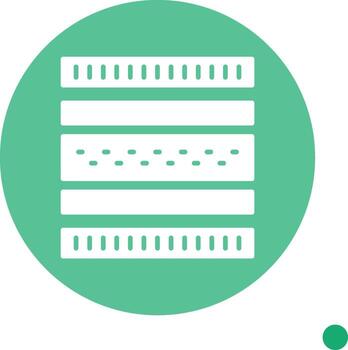 Protective Mattress Layer Glyph long shadow Circle vector