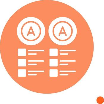 Duplicate Graph Element Glyph long shadow Circle vector