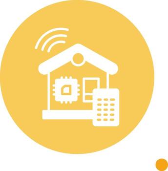 alto velocidad procesador glifo largo sombra circulo vector