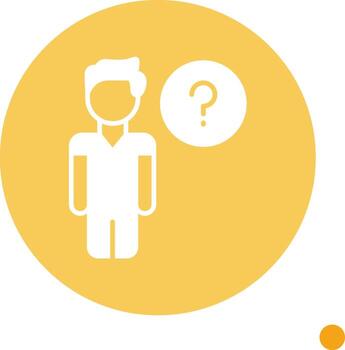 desafiante tarea dificultad glifo largo sombra circulo vector