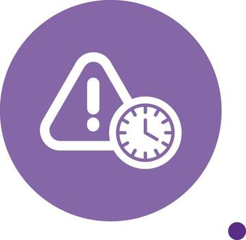 Continuous Work In Progress Glyph long shadow Circle vector