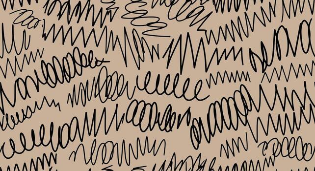 resumen negro Escribiendo líneas en bronceado antecedentes vector