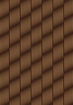 Brown carpet design with abstract striped pattern vector