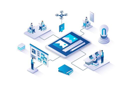 Technology visualization for data management vector