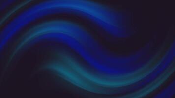 abstrakt vågig rader i nyanser av blå och kricka skapa en slät, strömmande mönster mot en mörk bakgrund video