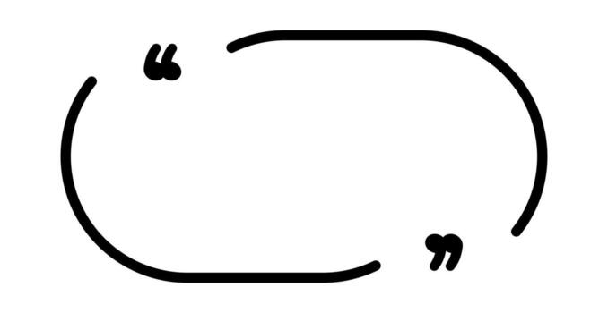 Minimalist quote frame design for inspirational message display vector