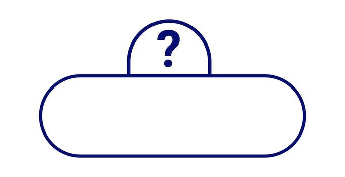 Interactive quiz template design with question mark icon vector