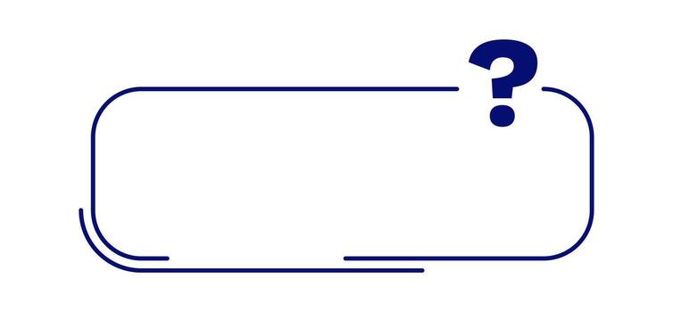 Minimalist quiz template with question mark design vector