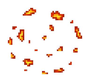 Pixel explosion animation for digital design projects vector