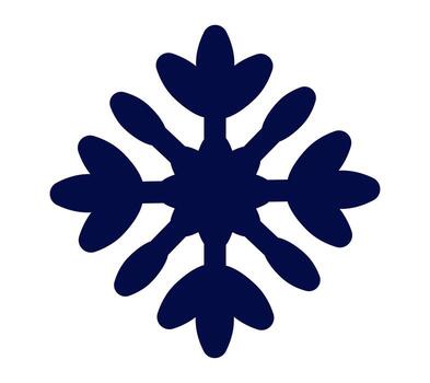 Intricate snowflake design for winter decoration and craft projects vector