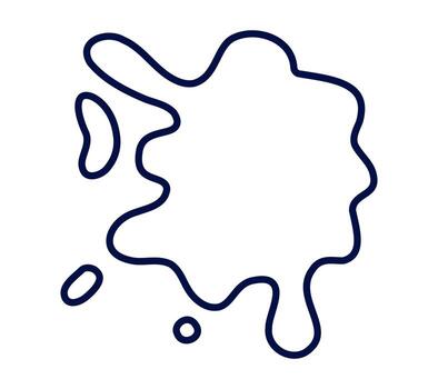 Abstract fluid splash shape isolated on white background vector