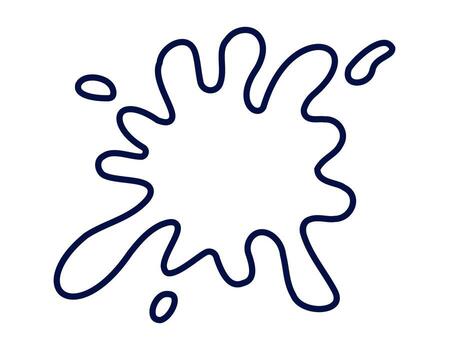 Abstract liquid splash shape for creative design concepts vector