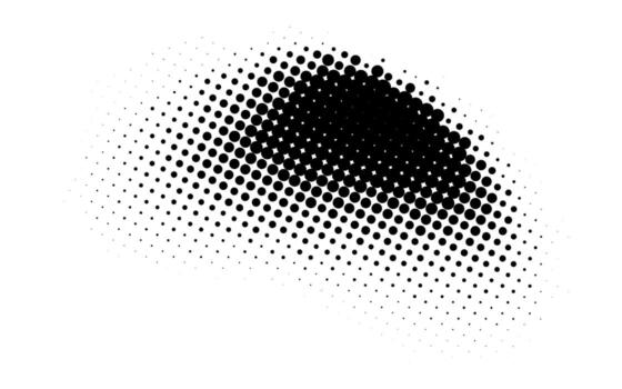 Bold pop art arrow design with halftone effect vector