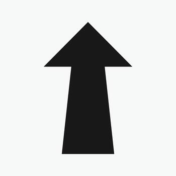 Up Arrows icon. Cursor. Modern simple arrows. A simple black arrow pointing upwards. vector