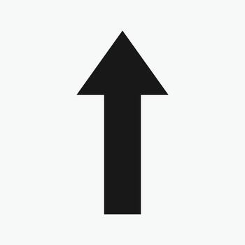 Up Arrows icon. Cursor. Modern simple arrows. A simple black upward-pointing arrow. vector