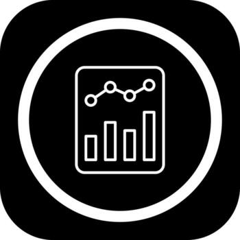 Predictive Analytics Futuristic Mobile App Badge vector
