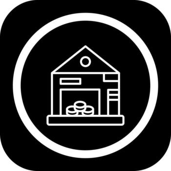 Data Warehouse Sharp Edge Style Visual vector