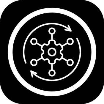 automatizado soluciones resumido marco gráfico objeto vector