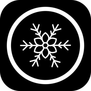 Snowflake Interface Outline Line Graphic vector