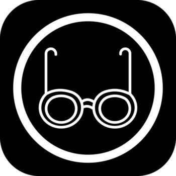 Glasses Smooth Mobile App Visual vector