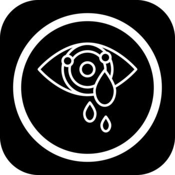 Crying Eyes Abstract User Interface Visual vector