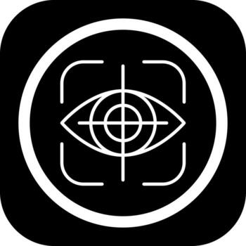 Eye Tracking Minimal Art Style Object vector